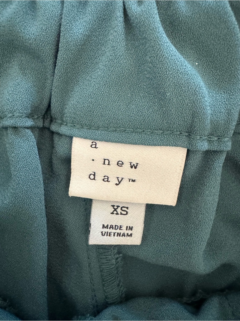a new day Teal High-Waist Tie-Belt Shorts - Picture 3 of 3